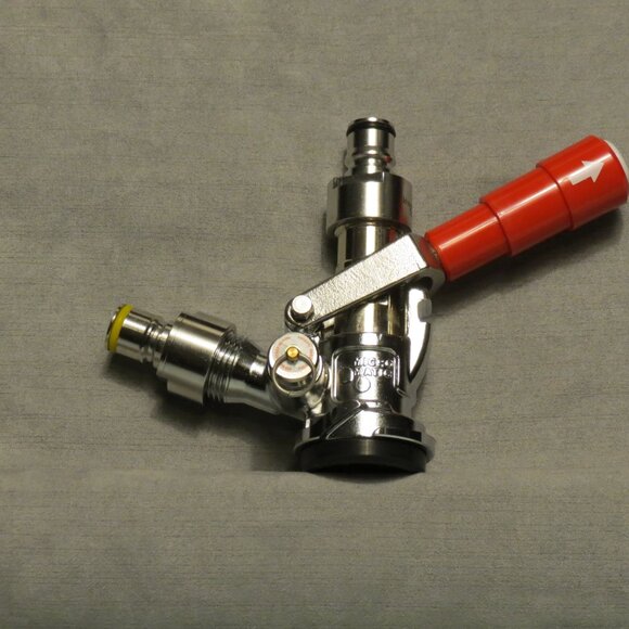 *Micro Matic Red Handle Beer Keg Coupler "D" System w/attachments - Picture 5 of 5